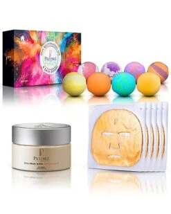 7oz Oxygen/Vitamin Gold Masks W/ Bath Rejuvenating Set - Coconut Women