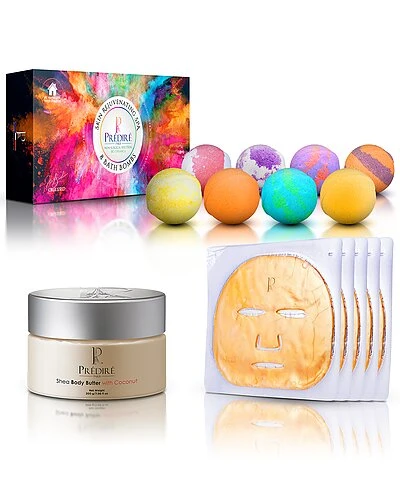 7oz Oxygen/Vitamin Gold Masks W/ Bath Rejuvenating Set - Coconut Women