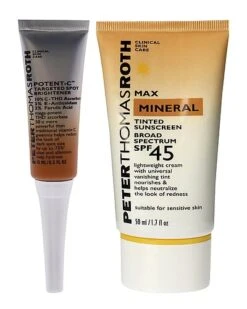 Peter Thomas Roth Nt-C Targeted Spot Brightener & Max Mineral Tinted Sunscreen SPF 45 Kit Women