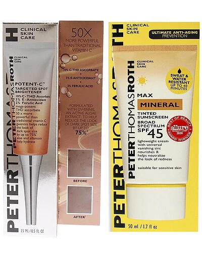 Peter Thomas Roth Nt-C Targeted Spot Brightener & Max Mineral Tinted Sunscreen SPF 45 Kit Women - Image 2