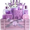 Lavender Bath & Body 12pc Gift Basket Women