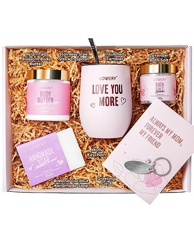 New Mom Handmade Spa Gift Set, Present For Mom Self Care Kit With Tumbler Women - Image 2