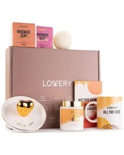Happy Birthday Personalized Gift Box, 8pc Unique Self Care Relaxing Spa Women