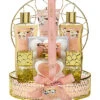 Bath And Body Gift Basket - White Rose & Jasmine Perfume 13Pc Set Women