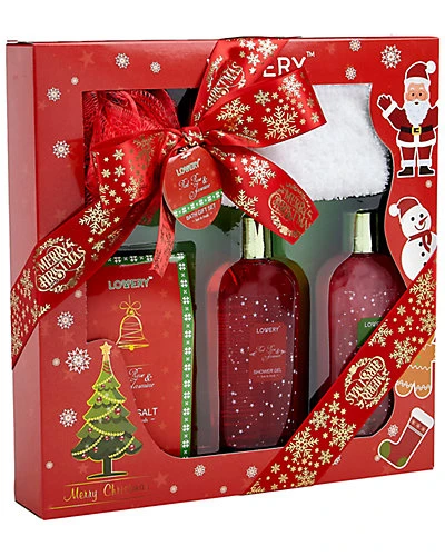 Red Rose & Jasmine Christmas Home Spa Set Women