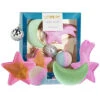 Galaxy Bath Bomb Set For Kids - 4 Cosmic Bath Fizzers, Shea & Coco Butter Women